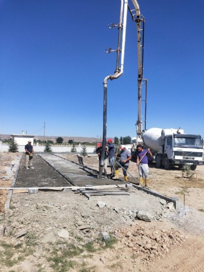 Yürüyüş ve bisiklet yolu zemini beton uygulamamiz